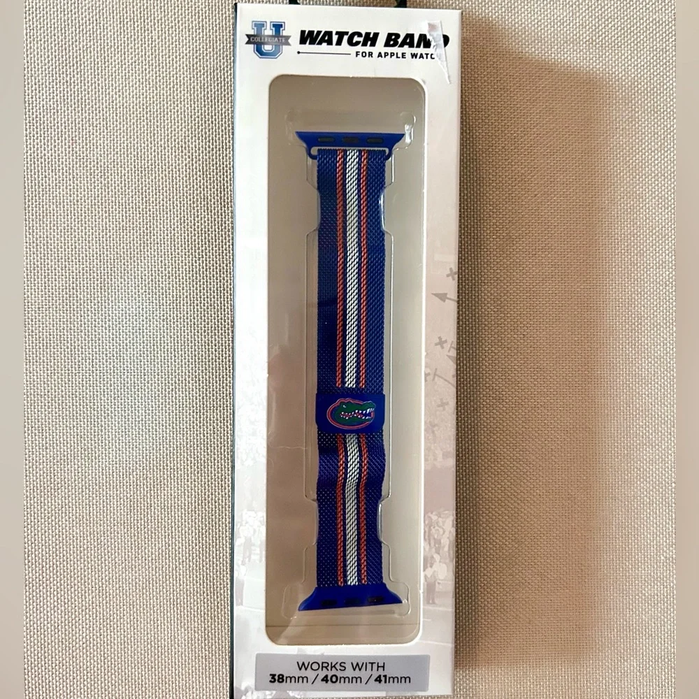 UF Gators Mesh Stainless Steel Watch Band 🐊🐊🏈